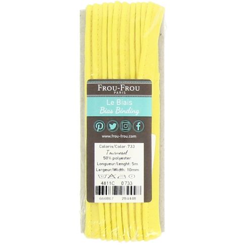 Passepoil Frou-Frou 10 mm Uni Tournesol - 5 mètres
