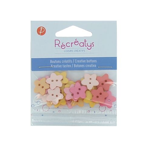 Boutons créatifs Récréatys Assortiment de boutons Etoiles