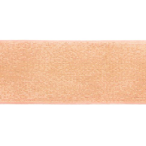 Élastique Plat Lurex Rose doré 40 mm x1m