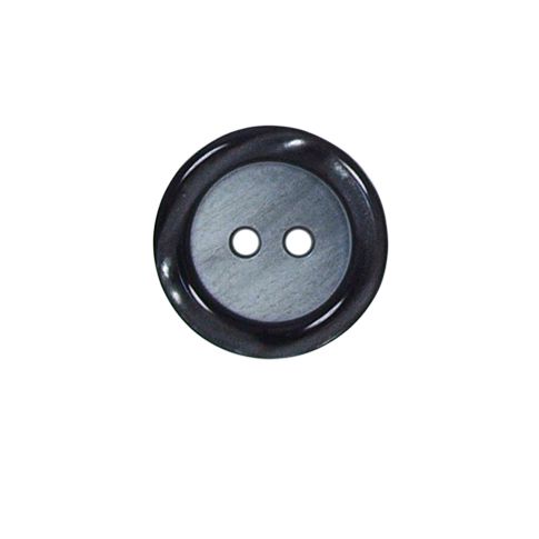 Bouton effet nacré Loris 18 mm - Bicolore Gris 