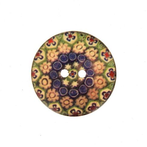 Bouton bois Carmen 30 mm