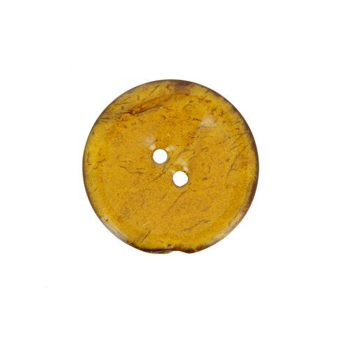 Bouton en bois brillant 30 mm - Jaune