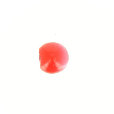 Bouton boule nacré 10 mm - Rouge