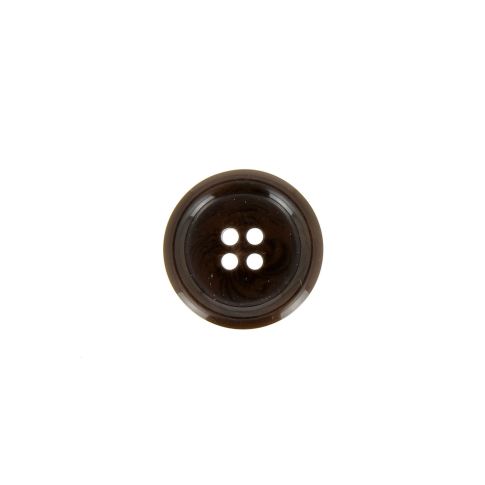 Bouton Veste homme 15 mm uni - Chocolat