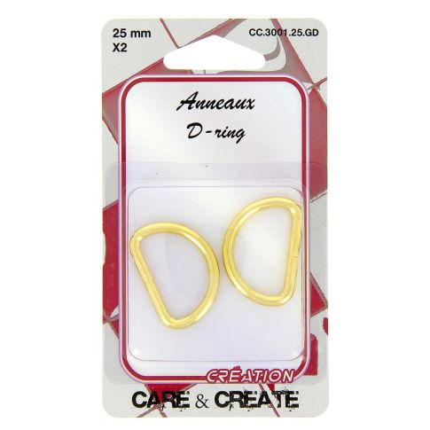 Passants demi-ronds Care & Create Or 25 mm x2