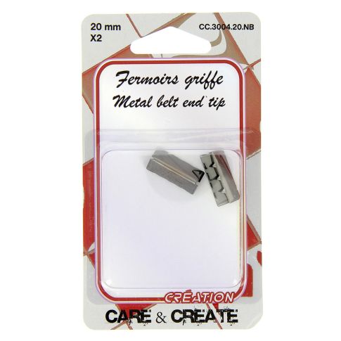 Embout de sangle et de ceinture Care & Create Métal x2 - 2 Tailles