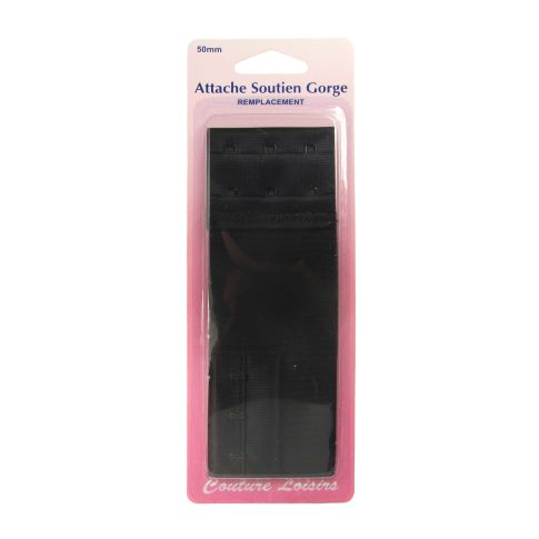Attache pour soutiens-gorge 50 mm - Noir