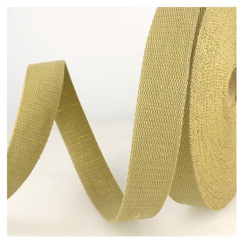 Sangle Coton 30 mm Lurex uni Lin x1m