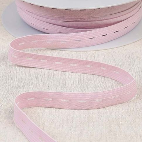 Elastique Boutonnière 15 mm Rose clair