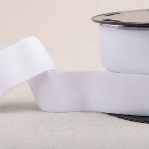 Elastique doux 40 mm Blanc