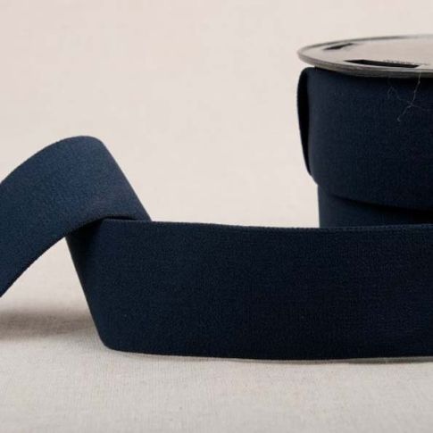 Elastique doux 40 mm Bleu Marine