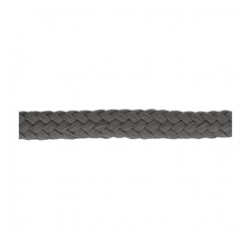 Cordon Tressé tubulaire 11 mm Gris foncé x1m