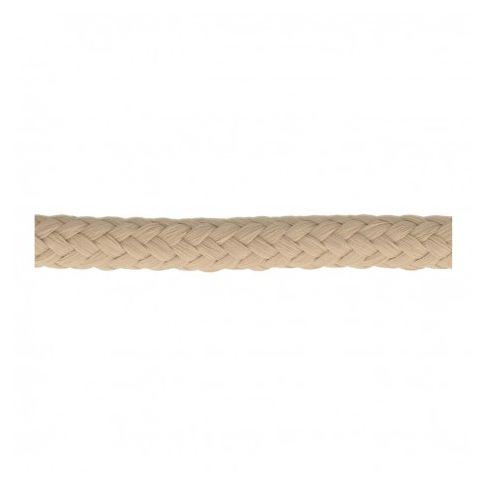 Cordon Tressé tubulaire 11 mm Beige x1m