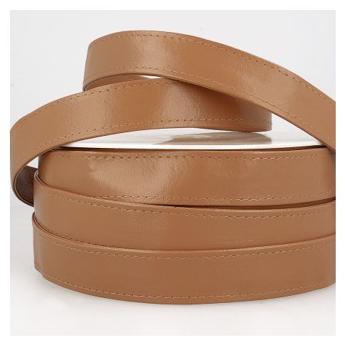 Sangle Simili cuir 22 mm Beige foncé x1m