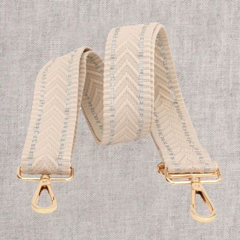 Sangle pour sac 40 mm Chevrons Ecru x1
