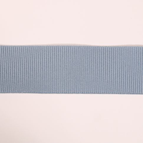 Ruban gros grain élastique ceinture 36 mm Frou-Frou - Bleu Gris x1m