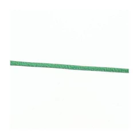 Cordon spaghetti brillant 7 mm Frou-Frou Vert x1m