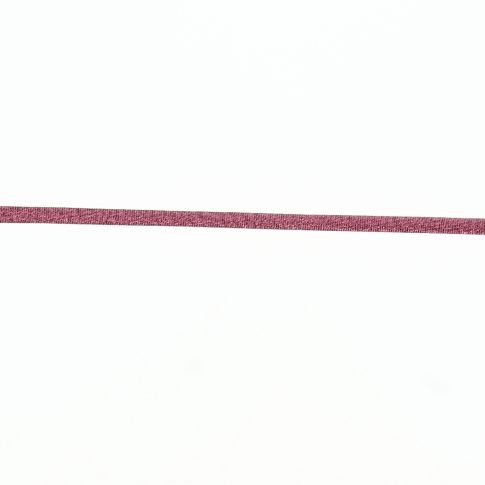 Cordon spaghetti brillant 7 mm Frou-Frou Rose x1m