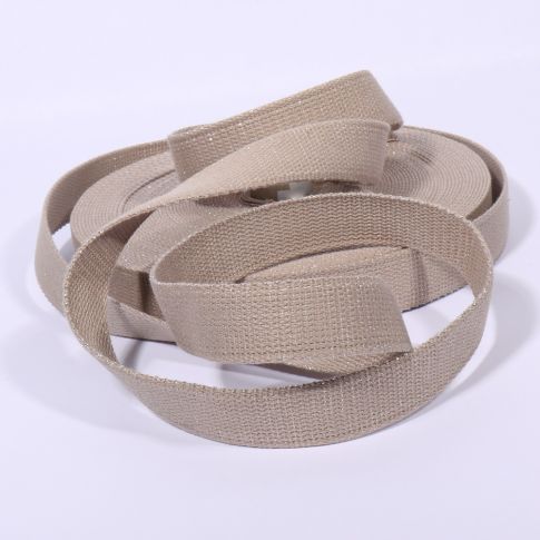 Sangle 30 mm Lurex uni Beige x1m