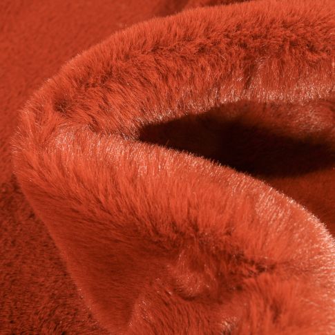 Tissu Fausse fourrure Luxe Ultra douce épaisse Brique