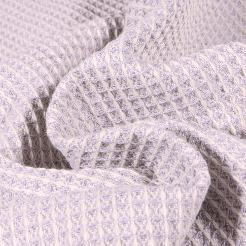 Tissu Nid d'abeille lourd bicolore Lilas