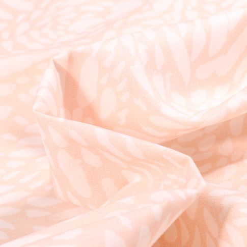 Tissu Coton imprimé Frou-Frou Faune sur fond Beige clair