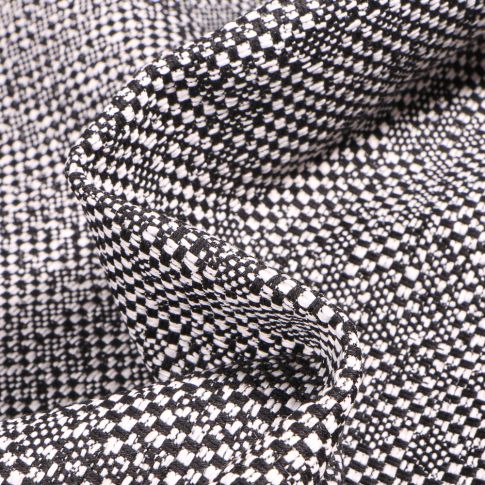 Tissu Jacquard épais Igor sur fond Noir