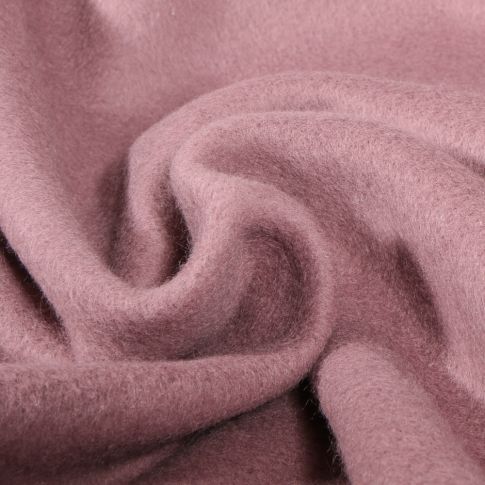 Tissu Polaire Coton Bio uni Mauve
