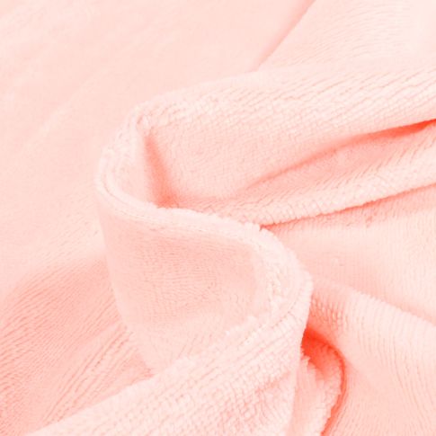 Tissu Micro Éponge Bambou Téa Rose bébé - Coupon de 30 cm