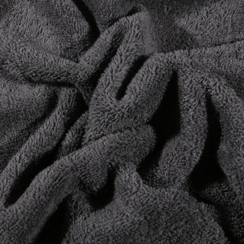 Coupon Tissu Eponge Premium 400 g/m² Gris anthracite - Coupon de 70 cm