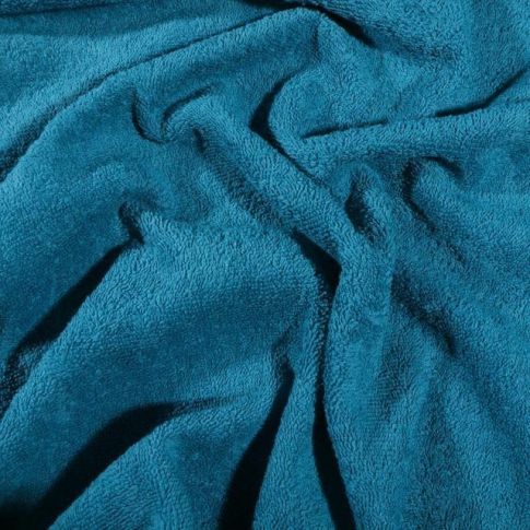 Coupon Tissu Eponge Premium 400 g/m² Bleu canard - Coupon de 150 cm