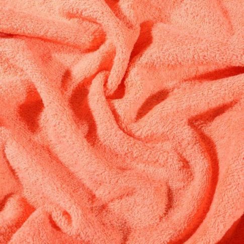 Coupon Tissu Eponge Premium 400 g/m² Corail - Coupon de 50 cm