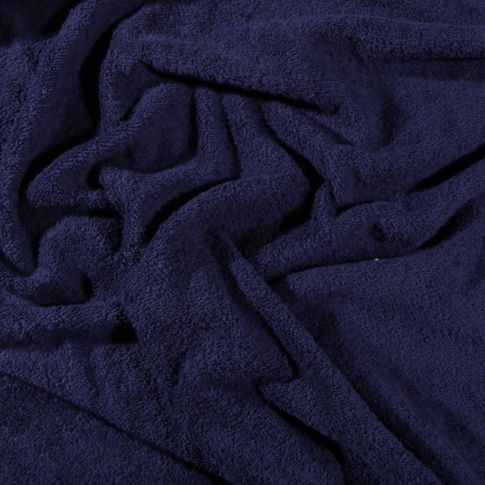 Coupon Tissu Eponge Premium 400 g/m² Bleu marine - Coupon de 60 cm