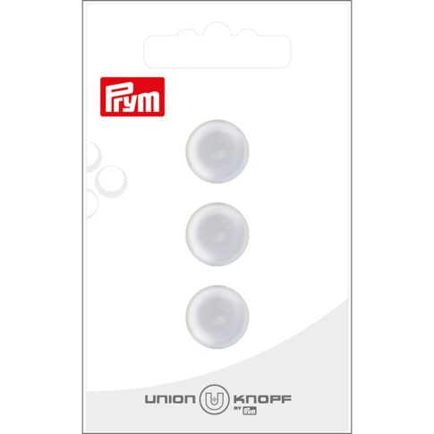 Bouton Prym Thérèse effet nacré 14 mm x3 - Blanc