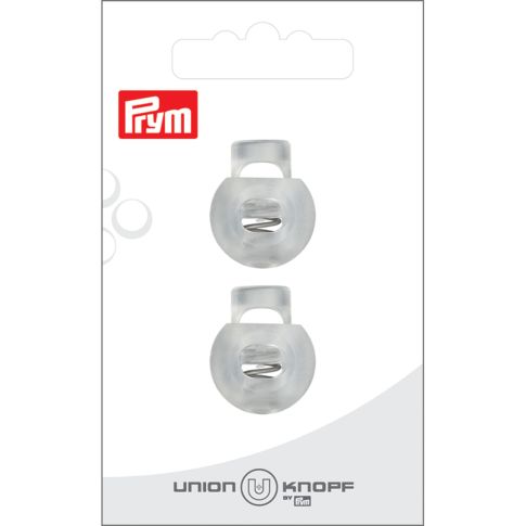 Bloqueur Prym pour cordon 8 mm x2 - Transparent 20 mm