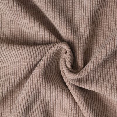 Tissu Velours envers fausse fourrure Camel - Par 10 cm