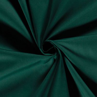 Tissu Popeline de coton unie Vert épicéa - Par 10 cm
