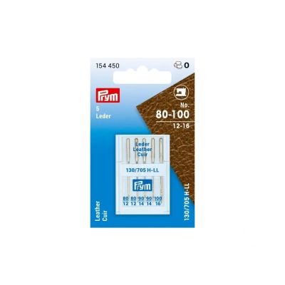Aiguilles spéciales Cuir pour machine à coudre 80/100 Prym