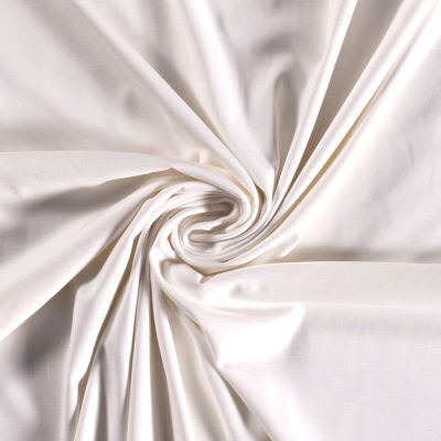 Tissu Jersey Viscose Nylon Blanc - Par 10 cm