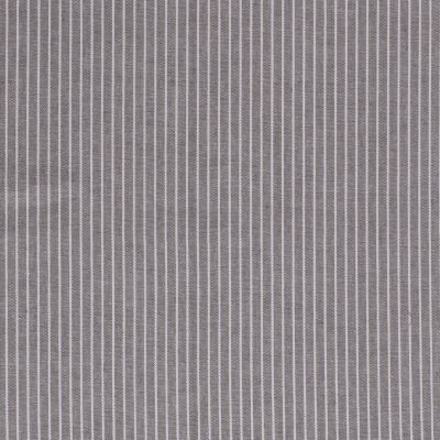 Tissu Viscose lin Rayures blanches sur fond Gris - Par 10 cm