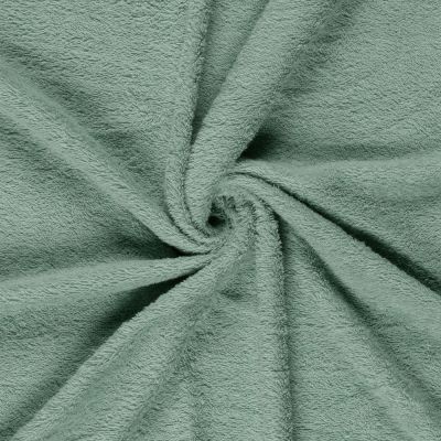 Tissu Eponge légère 340 g/m² uni Vert d&#039;eau- Par 10 cm