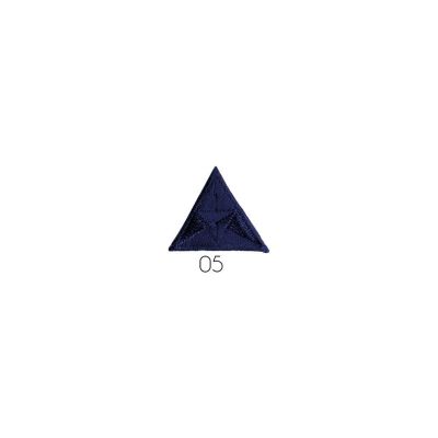 Ecusson Thermocollant Triangle Brodé Marine