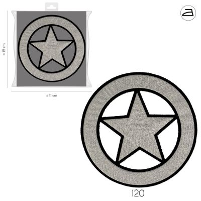 Ecusson Thermocollant Etoile Argent XL