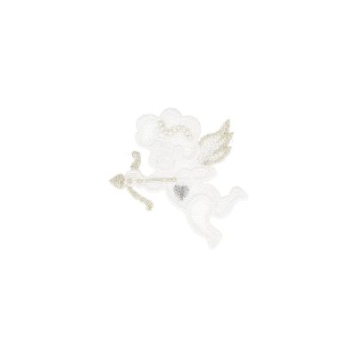 Ecusson Thermocollant Broderie Cupidon Doré