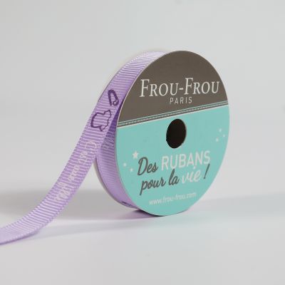 Bobinette Ruban Gros grain message Baby Shower, C&#039;est une fille Frou-Frou - 10 mm x 5 mètres