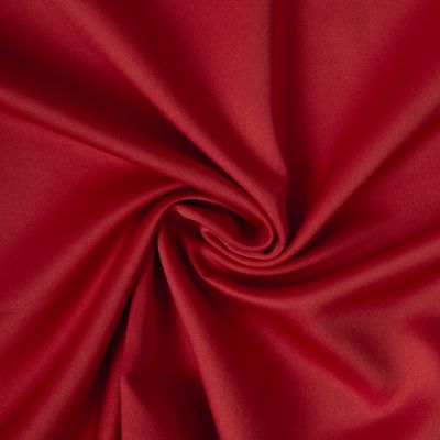 Tissu  Micro Satin mat Joséphine uni  Rouge - Par 10 cm
