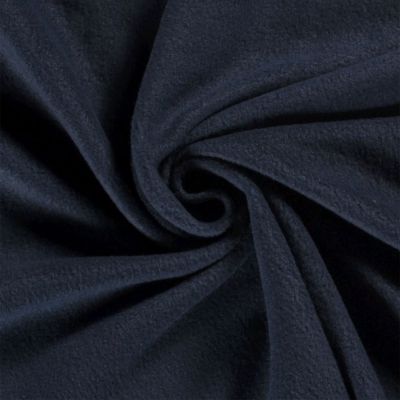 Tissu Polaire uni Bleu marine - Par 10 cm