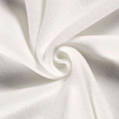 Tissu Polaire uni Ecru - Par 10 cm