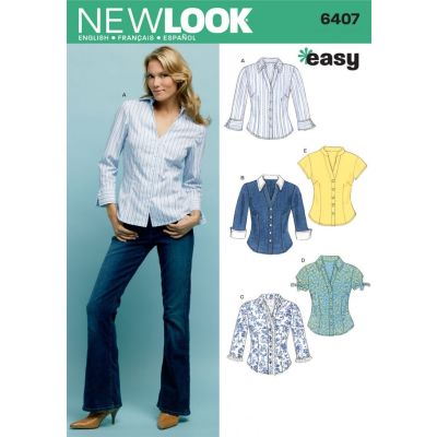 Patron New Look 6407 Chemise