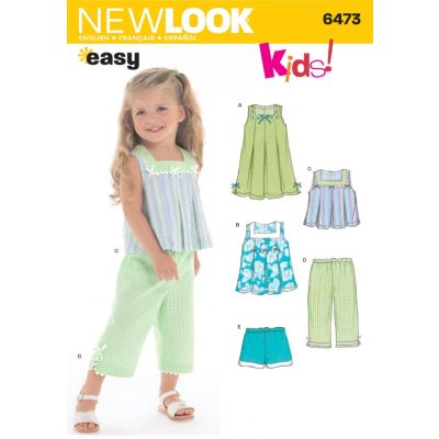 Patron New Look 6473 Ensemble Fille